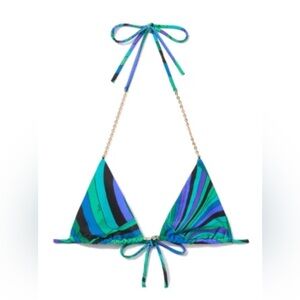 PUCCI Iride-print triangle bikini top